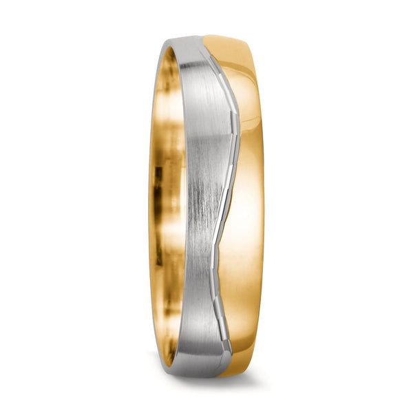 Partnerring 750/18 K Gelbgold, 750/18 K Weissgold