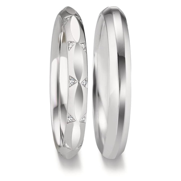 Partnerring 750/18 K Weissgold