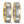 Partnerring 750/18 K Weissgold, 750/18 K Gelbgold Diamant 0.095 ct, 3 Steine, w-si