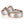 Partnerring 750/18 K Weissgold, 750/18 K Rotgold Diamant 0.06 ct, 3 Steine, w-si