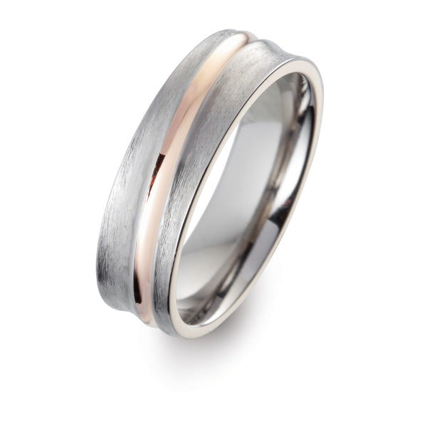 Partnerring Titan, 750/18 K Rotgold