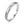 Solitär Ring 750/18 K Weissgold Diamant 0.10 ct, w-si