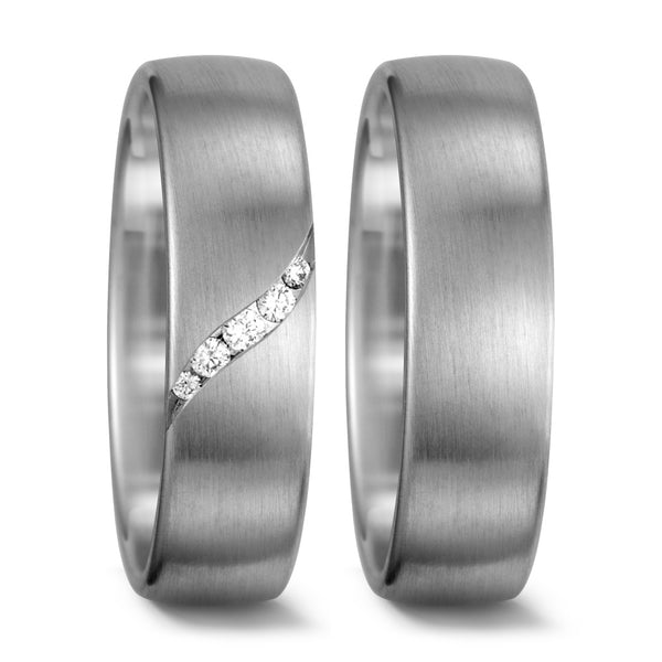 Partnerring 750/18 K Weissgold