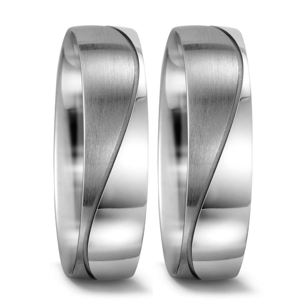 Partnerring 750/18 K Weissgold