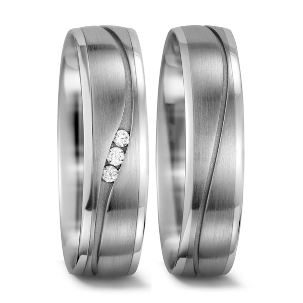Partnerring 750/18 K Weissgold