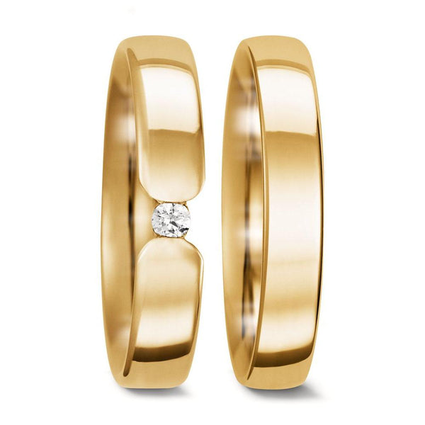 Partnerring 750/18 K Gelbgold