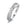 Fingerring 750/18 K Weissgold Diamant 0.16 ct, 11 Steine, w-si