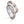 Partnerring 750/18 K Weissgold, 750/18 K Rotgold