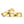 Partnerring 750/18 K Gelbgold Diamant 0.13 ct, 22 Steine, w-si