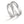 Partnerring 750/18 K Weissgold Diamant 0.09 ct, 15 Steine, tw-si