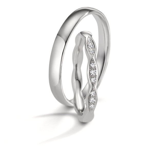 Partnerring 750/18 K Weissgold