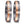 Partnerring 999 Tantal, 585/14 K Rosegold Diamant 0.03 ct, 3 Steine, w-si