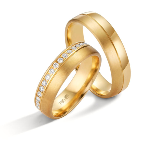 Partnerring 750/18 K Gelbgold