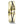 Partnerring 585/14 K Gelbgold, Carbon Diamant 0.021 ct, 3 Steine, w-si