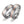 Partnerring Titan, 750/18 K Rotgold Diamant 0.07 ct, 7 Steine, w-si