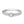 Solitär Ring 375/9 K Weissgold Diamant 0.20 ct, 19 Steine, w-si