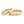 Partnerring 750/18 K Gelbgold Diamant 0.02 ct, 3 Steine, tw-vsi