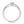 Solitär Ring 750/18 K Weissgold Diamant 0.25 ct, w-si