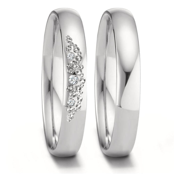 Partnerring 750/18 K Weissgold