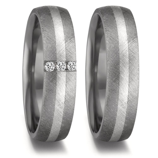 Partnerring 999 Tantal, 950 Platin