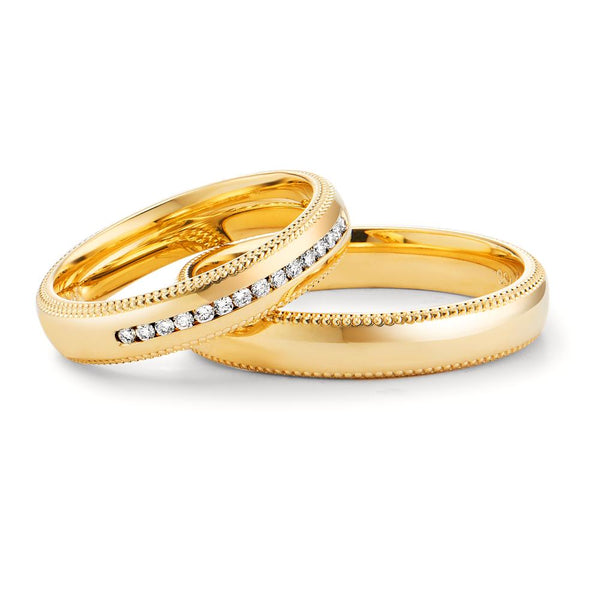 Partnerring 750/18 K Gelbgold