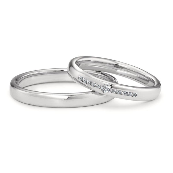 Partnerring 750/18 K Weissgold
