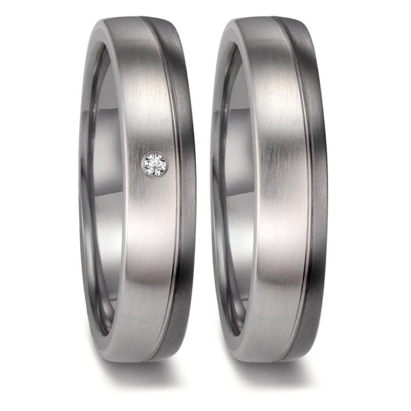 Partnerring 999 Tantal, 950 Platin