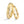 Partnerring 750/18 K Gelbgold Diamant 0.015 ct, 3 Steine, tw-vsi