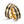 Partnerring 750/18 K Gelbgold, Carbon