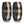 Partnerring Carbon, 750/18 K Rotgold Diamant 0.46 ct, w-si