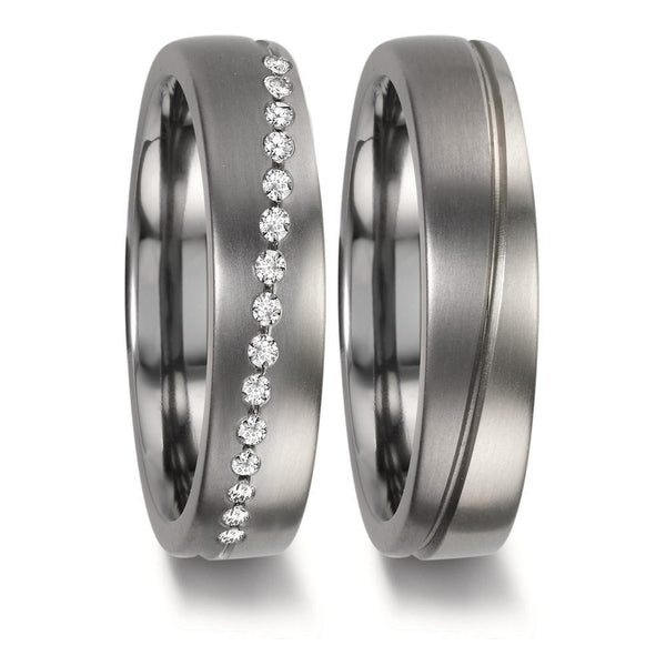 Partnerring 999 Tantal, 950 Platin