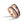Partnerring 750/18 K Rotgold, Carbon Diamant 0.11 ct, 11 Steine, w-si