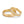 Partnerring 750/18 K Gelbgold Diamant 0.16 ct, 19 Steine, w-si